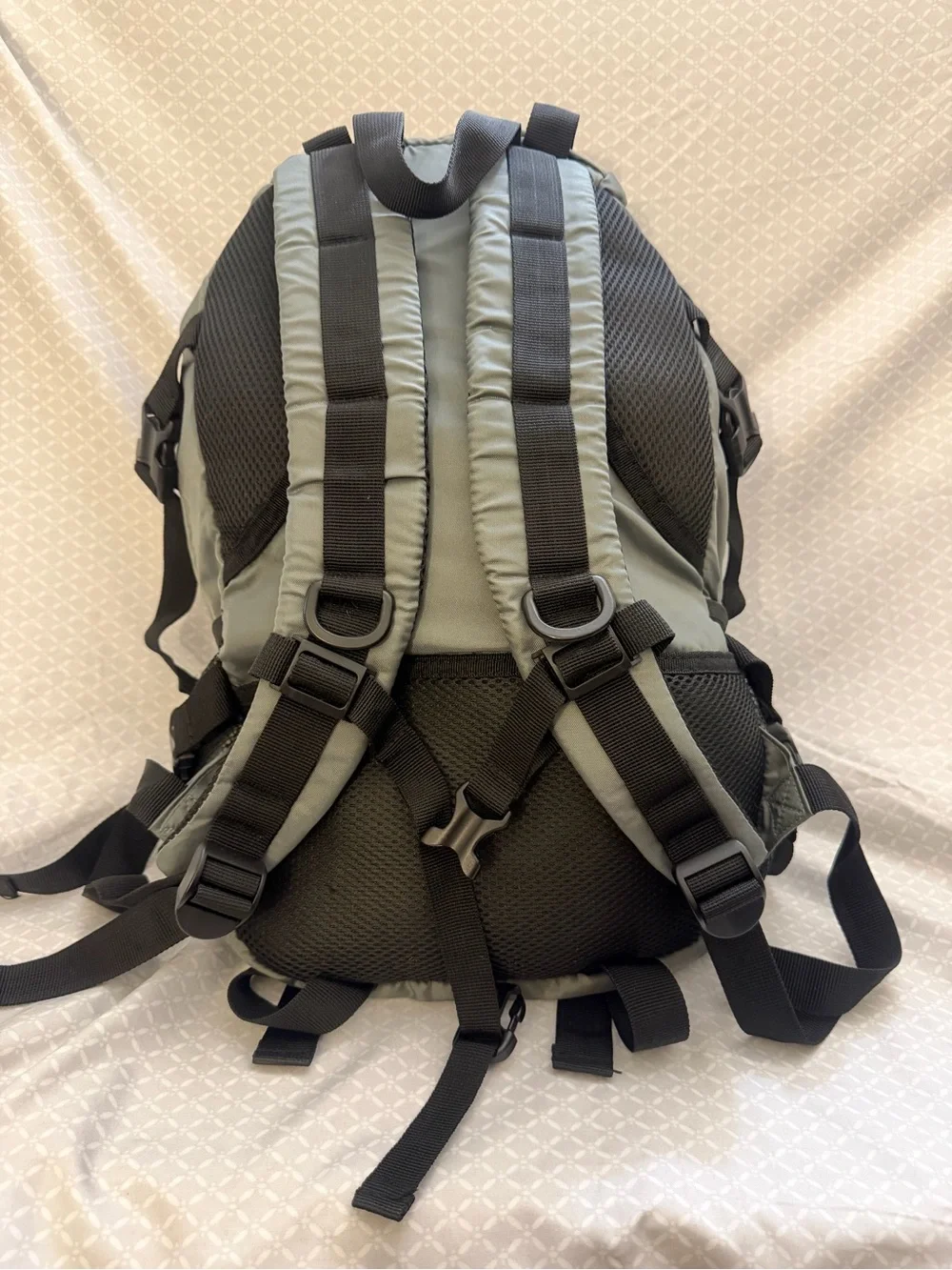 Teen/Adolescent Tactical Gray Backpack with Orange Accent